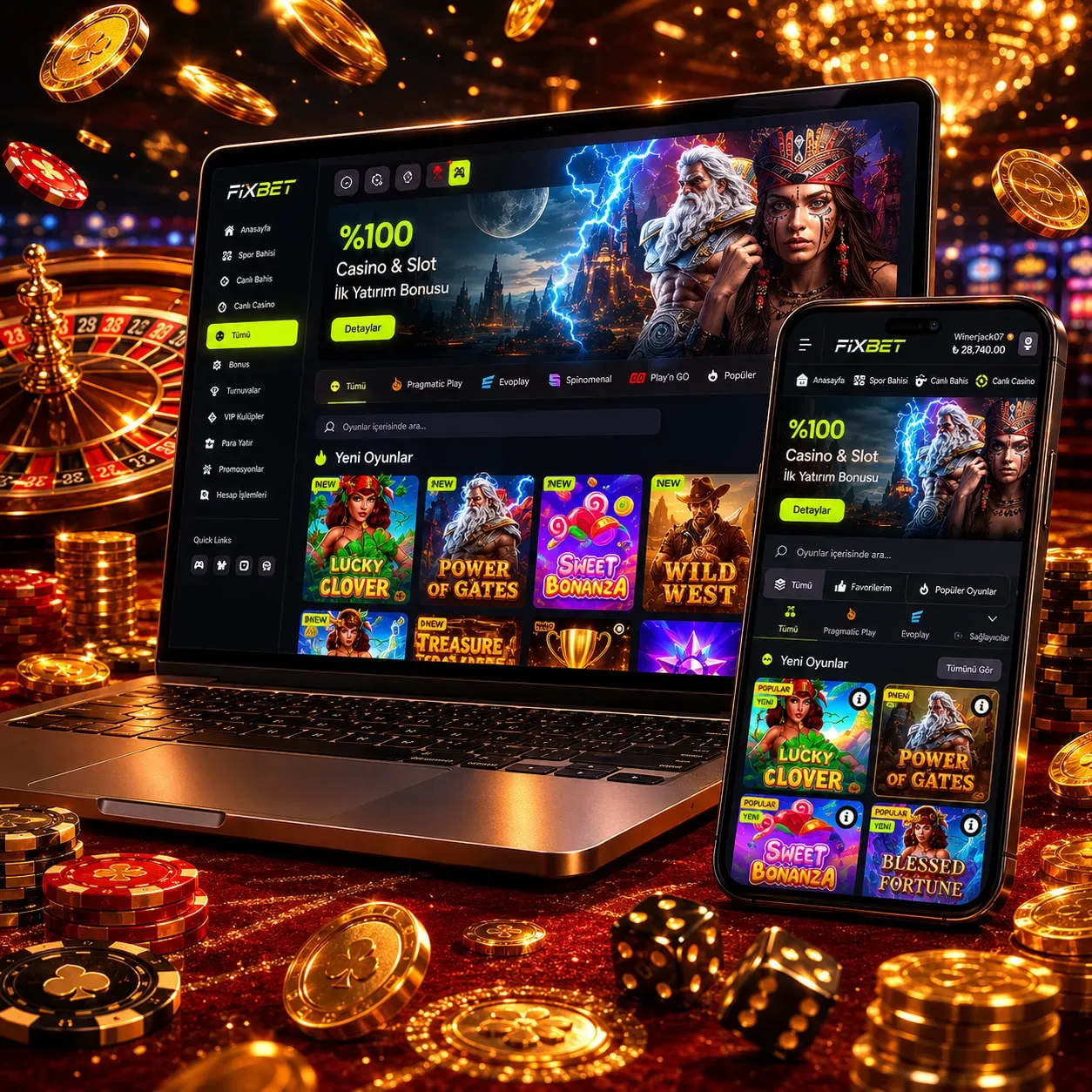 Teléfono móvil mostrando la interfaz de casino de StarVegas
